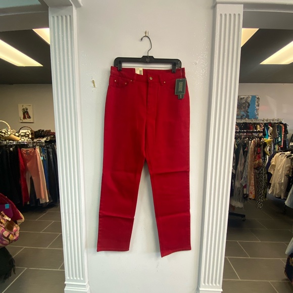 Ralph Lauren Red Denim Pants - Picture 3 of 3